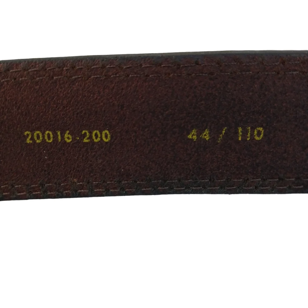 Browning Belt 12 Gauge Dark Brown Genuine Leather Brass Buckle  Men's Size 44